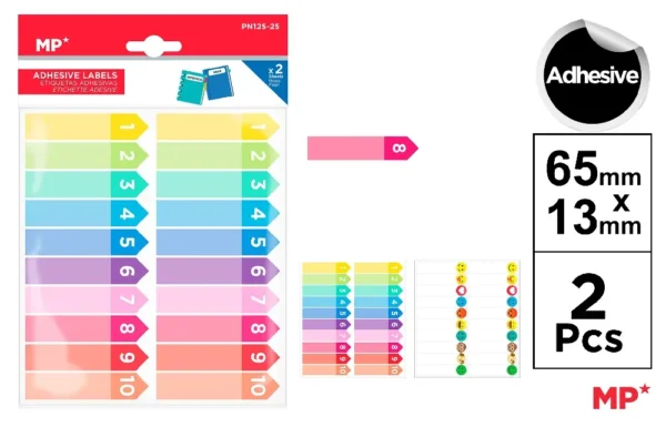 ADHESIVE LABELS TO MARK.