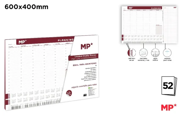 PLANNER SEMANAL 2024 ESCRITORIO 60 x 40.