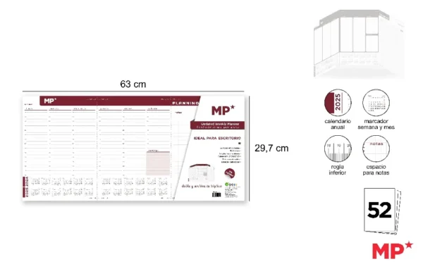 PLANNER SEMANAL 2024 ESCRITORIO 63 x 29.