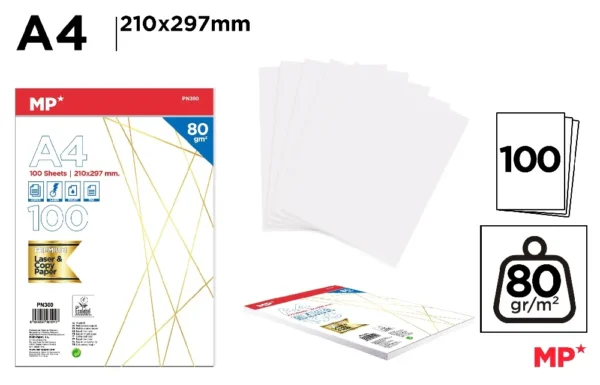 A4 MULTIFUNCTIONAL WHITE COPY PAPER 80 g