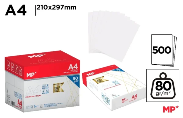 A4 MULTIFUNCTIONAL WHITE COPY PAPER 80 g