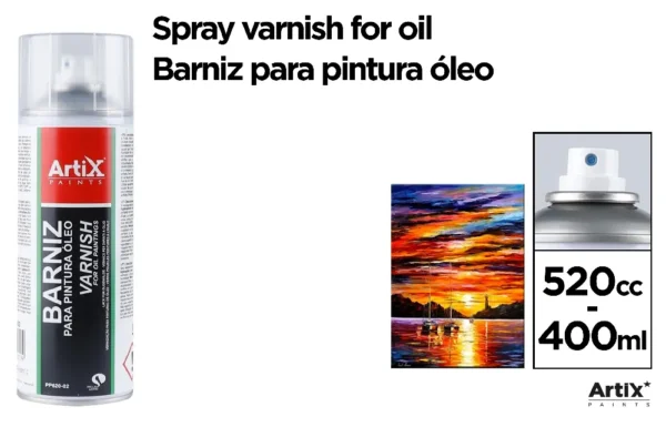 VARNISH SPRAY FOR OIL PAINTINGS