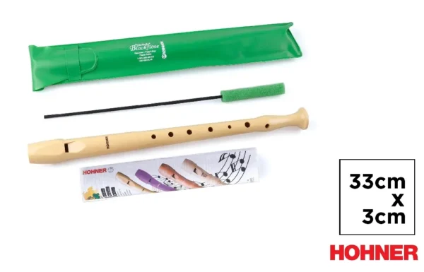 HOHNER FLUTE 9508 PLASTIC CREAM GREEN CA