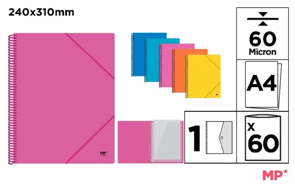 POLYPROPYLENE DISPLAY BOOK FOLDER WITH S