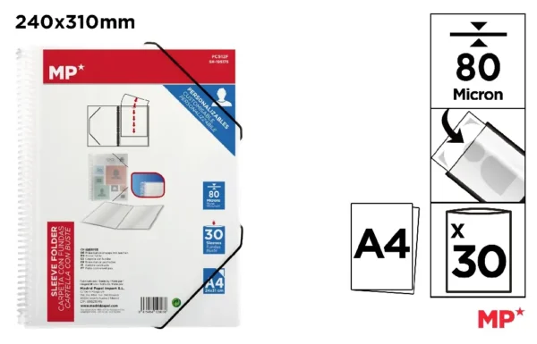 POLYPROPYLENE DISPLAY BOOK FOLDER WITH S