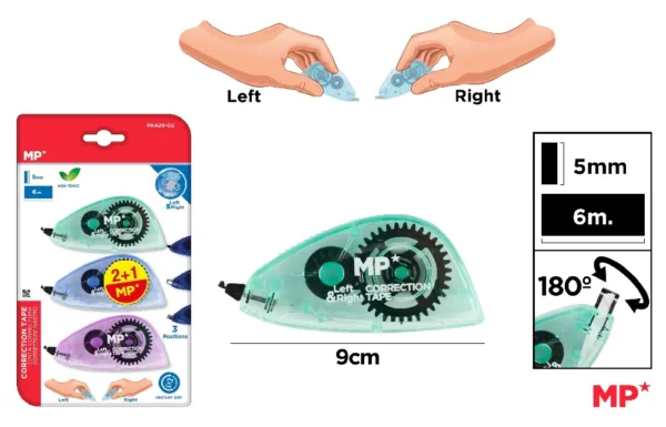 CORRECTION TAPE 5 mmx6M 3 UdsNITS