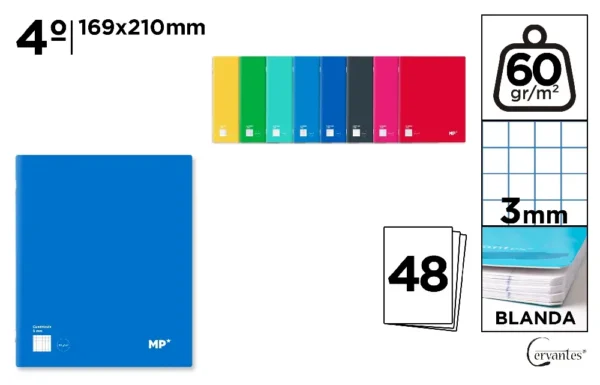 STAPLED NOTEBOOK SOFT CARDBOARD COVER 48