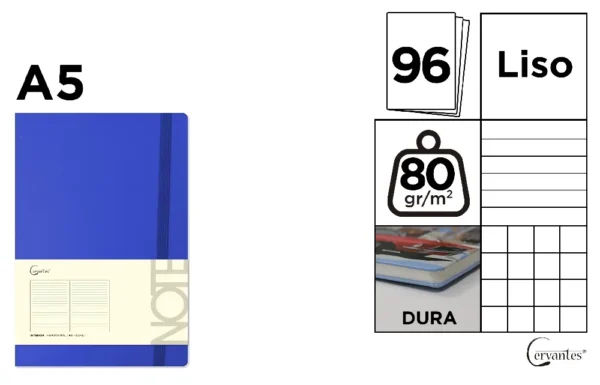 BOUND NOTEBOOK WITH LINED CARBOARD COVER