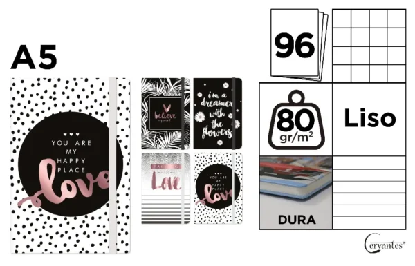 NOTEBOOK LINED COVER A5
