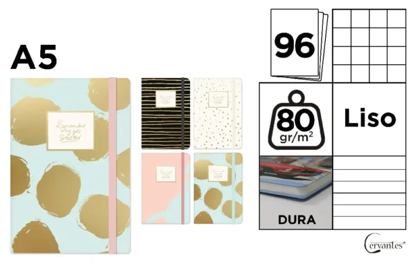 NOTEBOOK LINED COVER A5