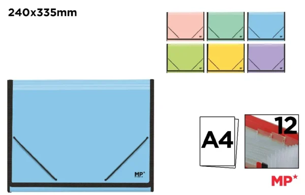 POLYPROPYLENE EXPANDING FOLDER WITH ELAS