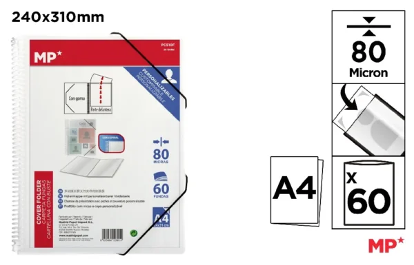 POLYPROPYLENE DISPLAY BOOK FOLDER WITH S