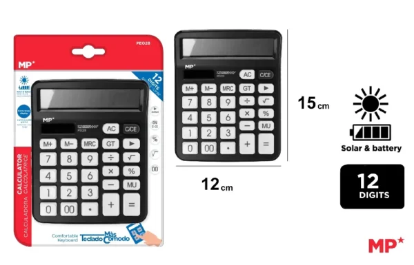 DUAL POWERED DESKTOP CALCULATOR.