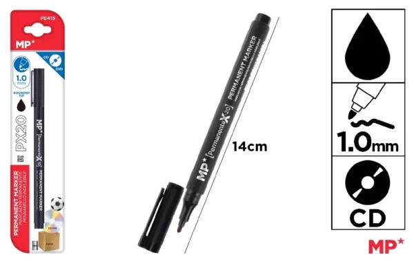 CD/DVD PERMANENT MARKER MEDIUM TIP 1.0 m