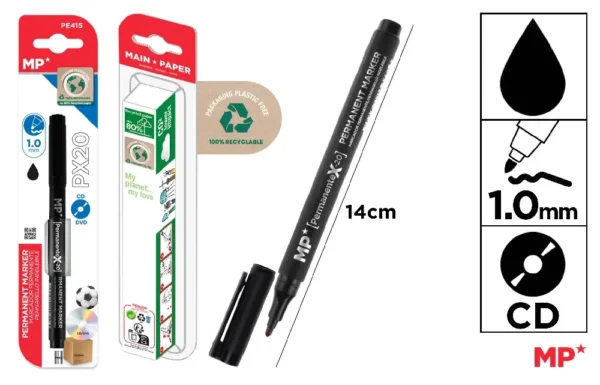 CD/DVD PERMANENT MARKER MEDIUM TIP 1.0 m