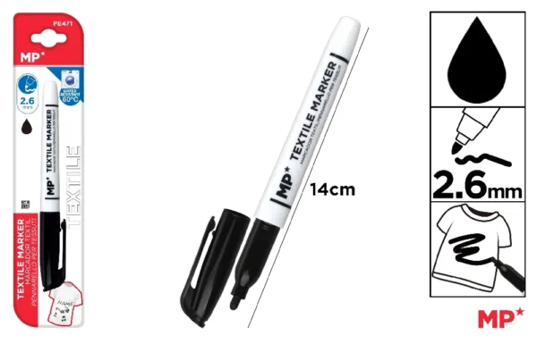 TEXTILE MARKER BULLET TIP 2.6 mm.