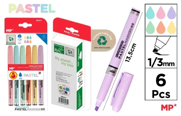 HIGHLIGHTER MARKER CHISEL TIP 1.0-3.0 mm