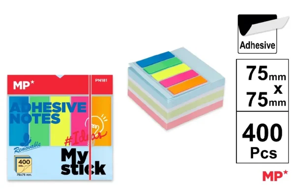 REPOSITIONABLE ADHESIVES NOTES.
