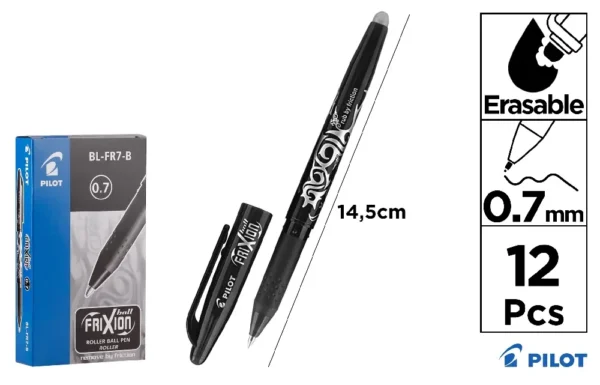 FRIXION BLACK ERASABLE 0.7 PILOT BIROS.