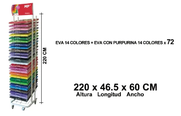 EVA AND PURPURPURPURIN DISPLAY 60 x 40 cm EX2519