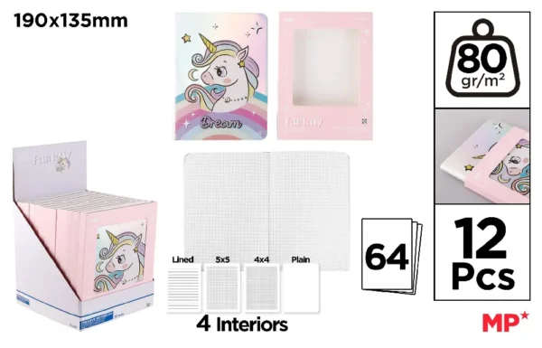 CREATIVE HOLOGRAPHIC NOTEBOOK 19X13.5CM