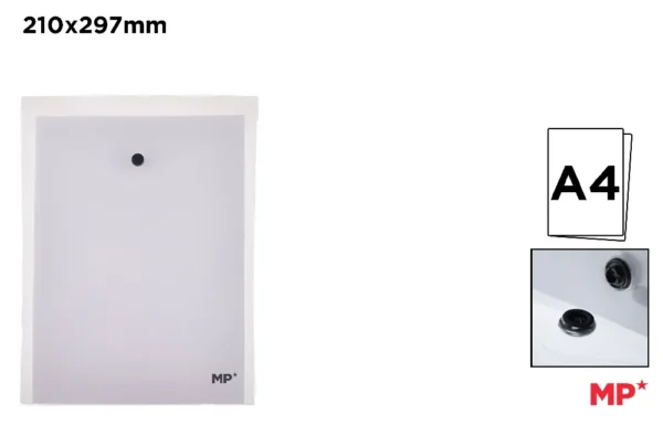 POLYPROPYLENE VERTICAL ENVELOPE FOLDER W