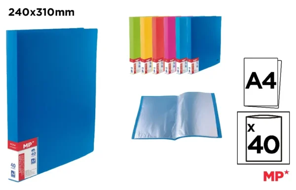 POLYPROPYLENE CUSTOMIZABLE DISPLAY BOOK.