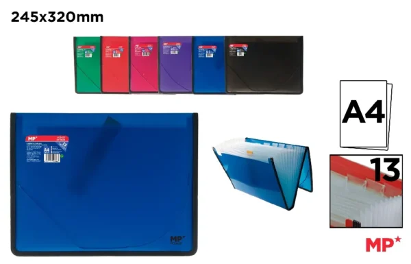 POLYPROPYLENE EXPANDING FOLDER WITH ELAS
