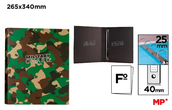 4 RINGS Fº CARTON BINDER