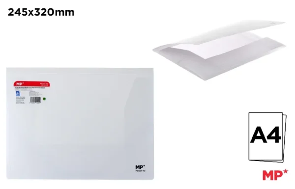POLYPROPYLENE FOLDER WITH FLAPS AND ELAS