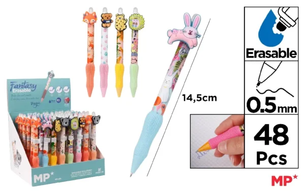 ERASABLE BALLPOINT PEN 0.5 mm DISPLAY.