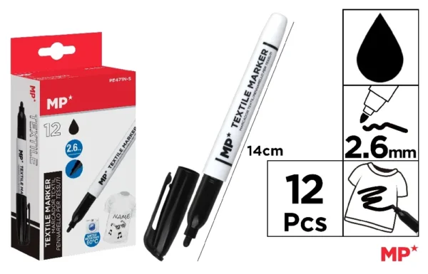 TEXTILE MARKER BLACK.