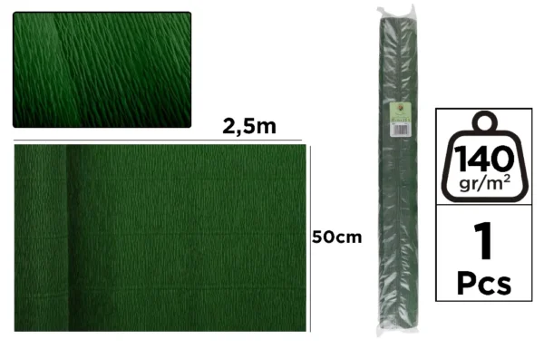 PAPER CREPE FLORIST 140 g 50 x 250 cm GR