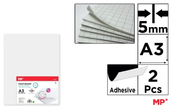ADHESIVE FOAM BOARD A3 5 mm