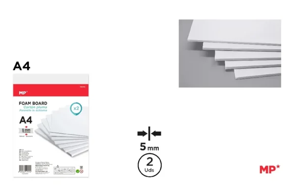 HIGH-QUALITY FOAM BOARD A4 5 mm