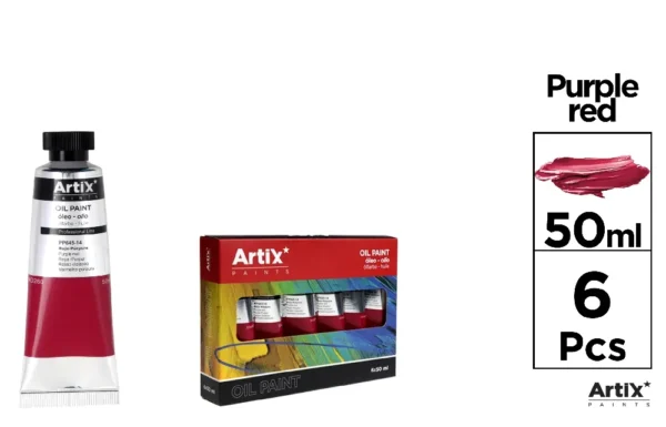 OIL PAINT 50 ml PURPLE RED