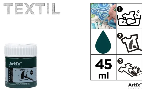 TEXTILE PAINT FOR FABRICS 45 ml
