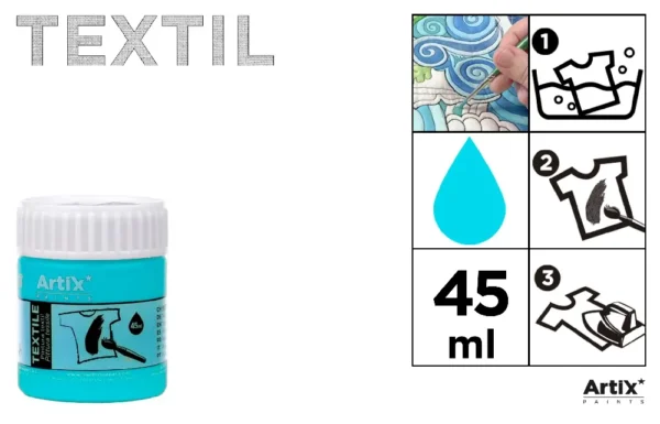 TEXTILE PAINT FOR FABRICS 45 ml