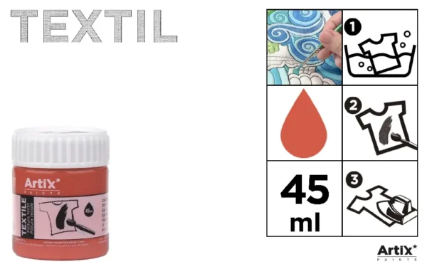 TEXTILE PAINT FOR FABRICS 45 ml