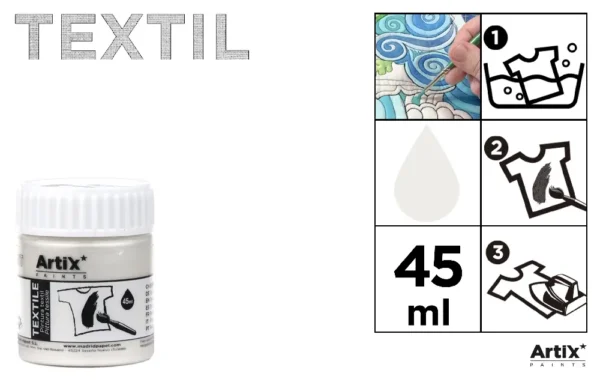 TEXTILE PAINT FOR FABRICS 45 ml