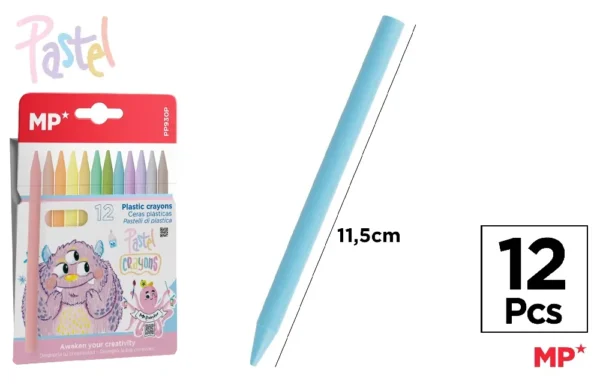 PASTEL PLASTIC CRAYONS