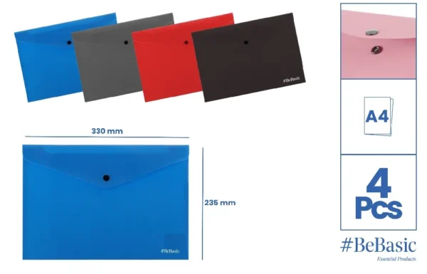 ENVELOPE FOLDER WITH EASY-OPEN BUTTON