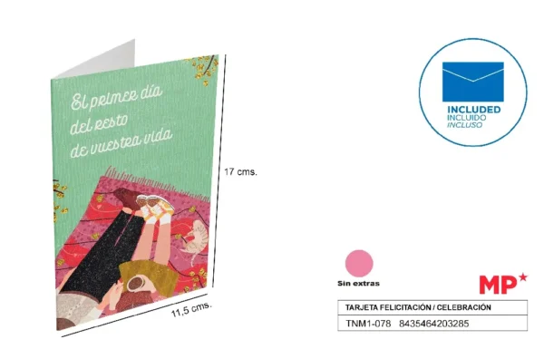 GREETING CARD / CELEBRATION 11.5 x 17 cm