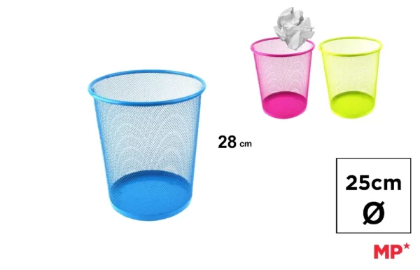 METALLIC MESH WASTE BIN
