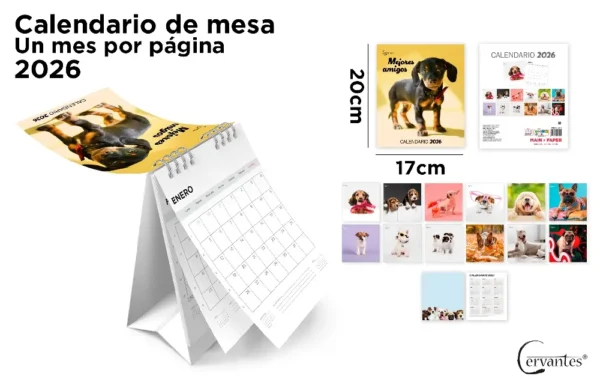 TABLE CALENDAR 17 x 20 cm 2026.