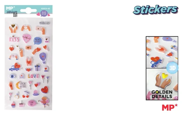 3D RELIEF STICKERS.