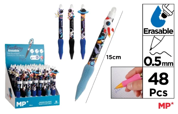 ERASABLE BALLPOINT PEN 0.5 mm DISPLAY.