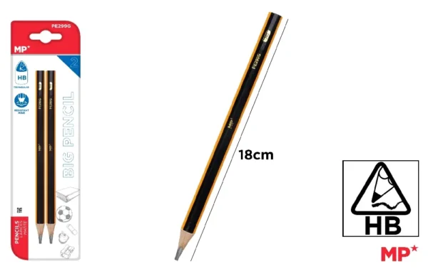 GRAPHITE JUMBO PENCIL HB.