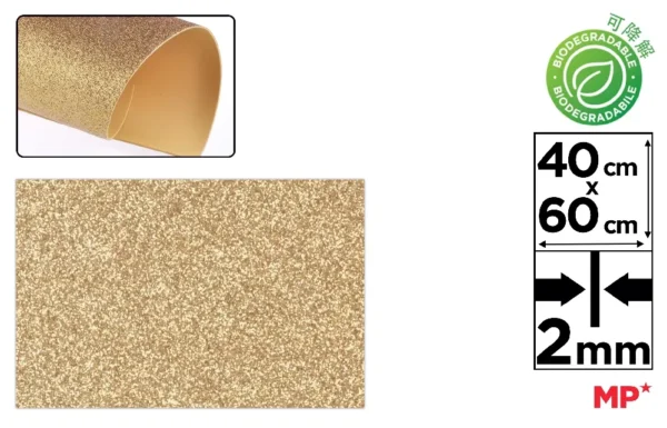BIODEGRADABLE GLITTER FOAM