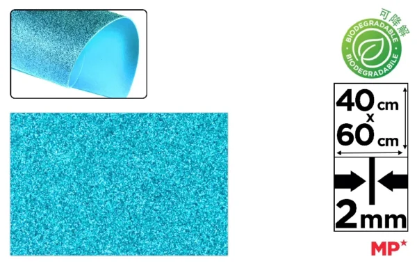 BIODEGRADABLE GLITTER FOAM